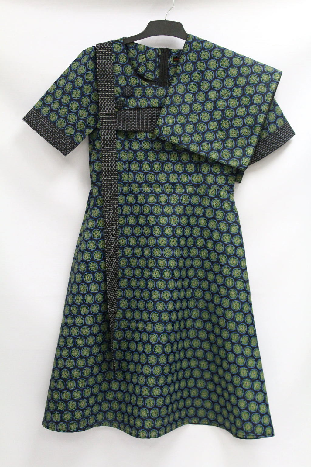 3pc Dress with Belt and Doek