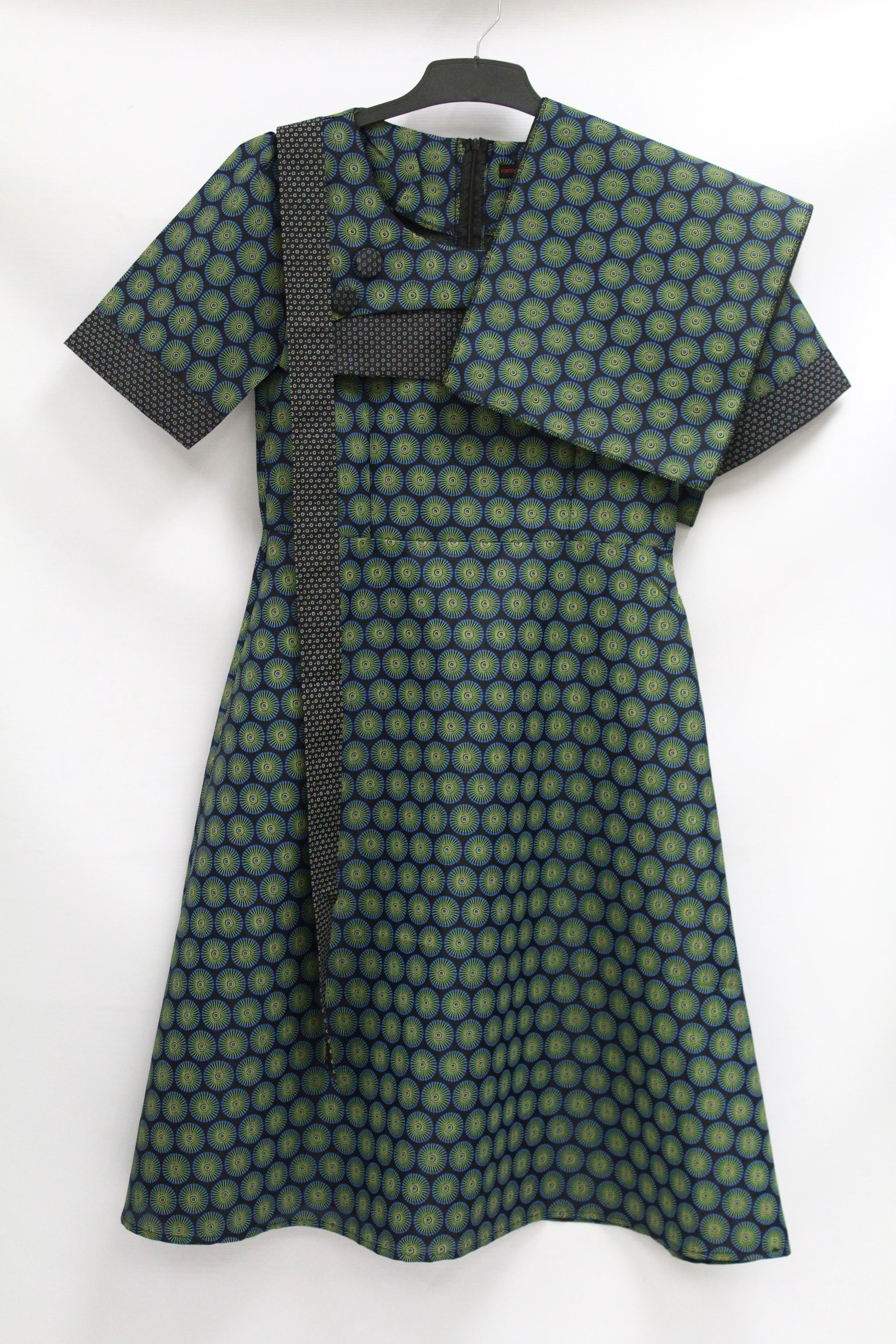 3pc Dress with Belt and Doek