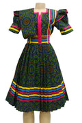 Ladies traditional dress with pleats