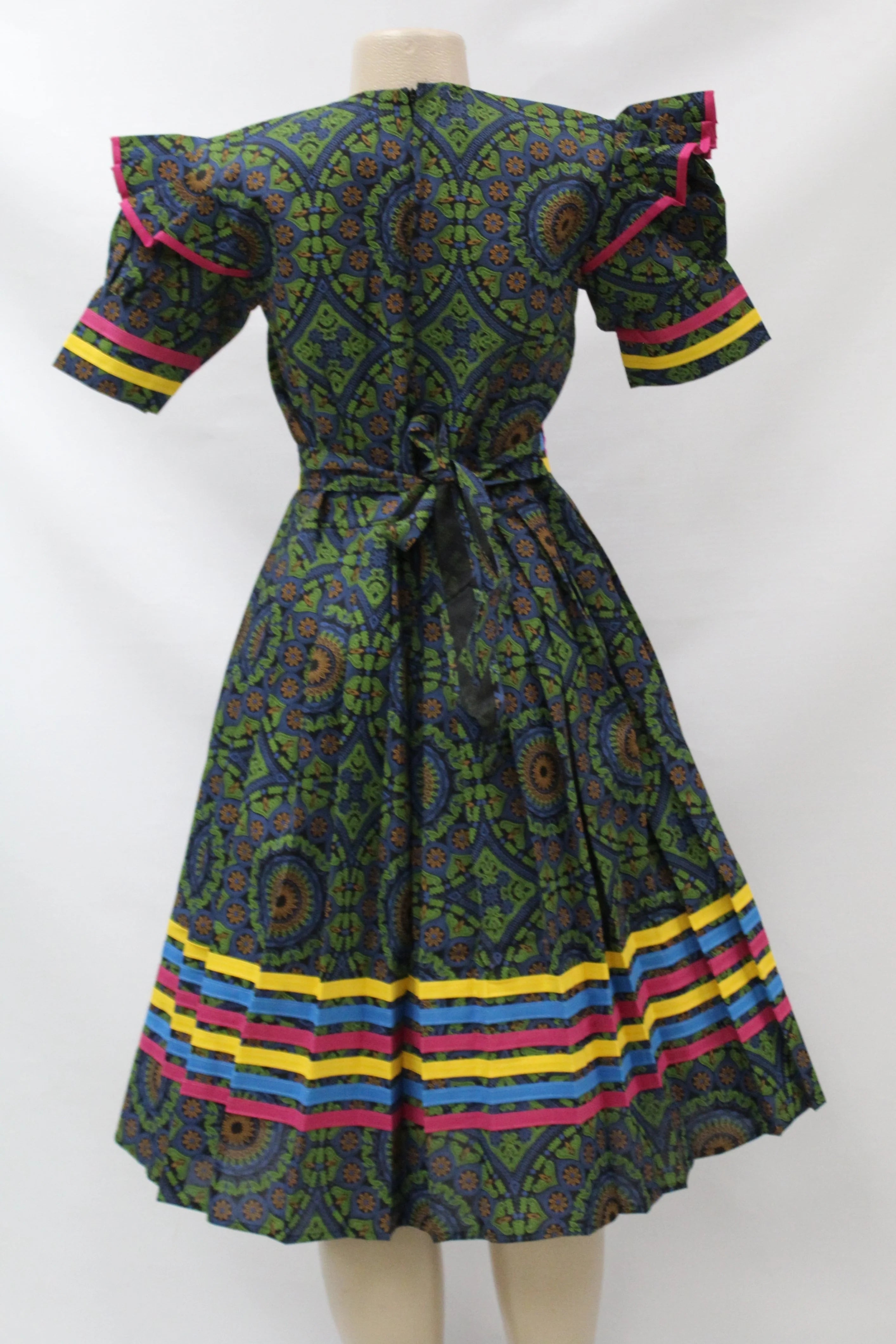 Ladies traditional dress with pleats
